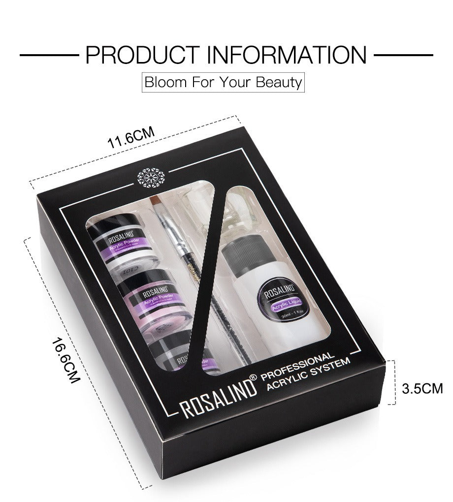 Nail Powder Acrylic System Kit Professional Nail Art Tool Set